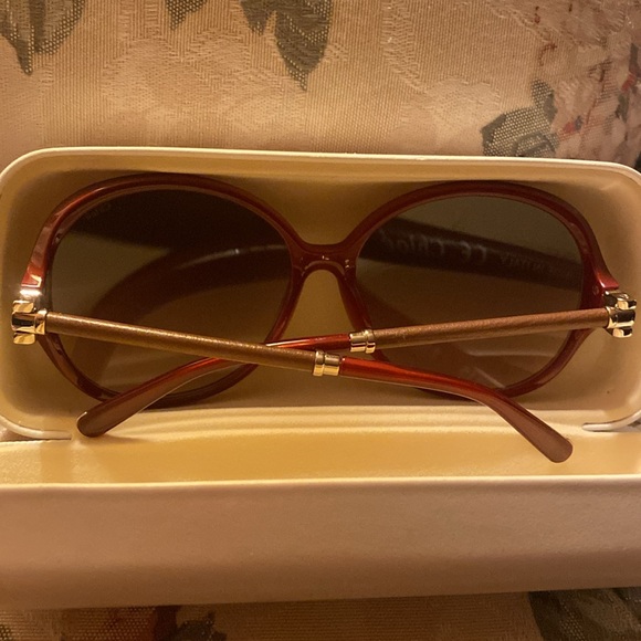 CHLOE SUNNIES SUNGLASSES NWT & CASE BEAUTIFUL BURGUNDY - Picture 11 of 16